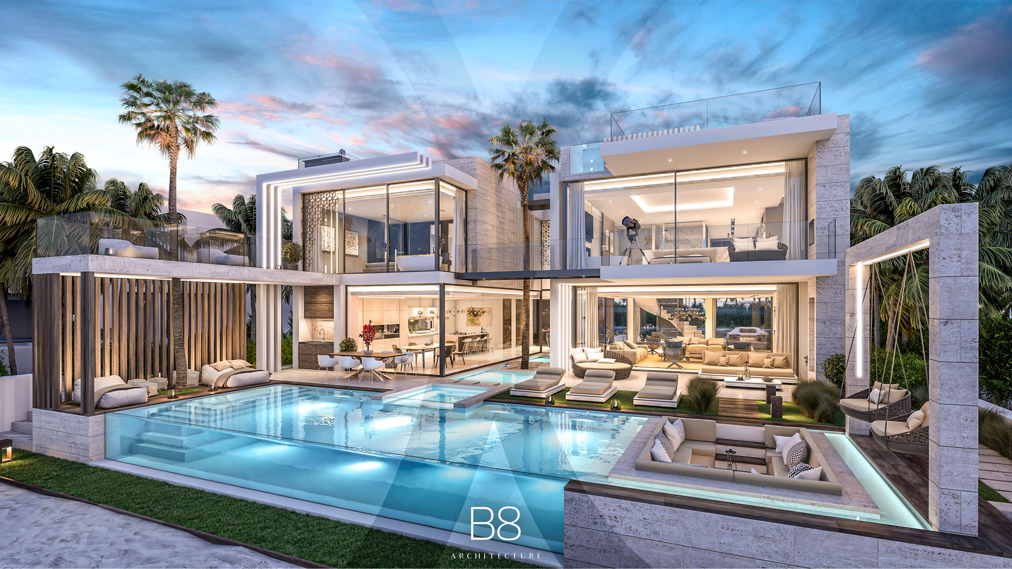 The Palm Villa - Dubai, UAE | B8 Architecture and Design Studio