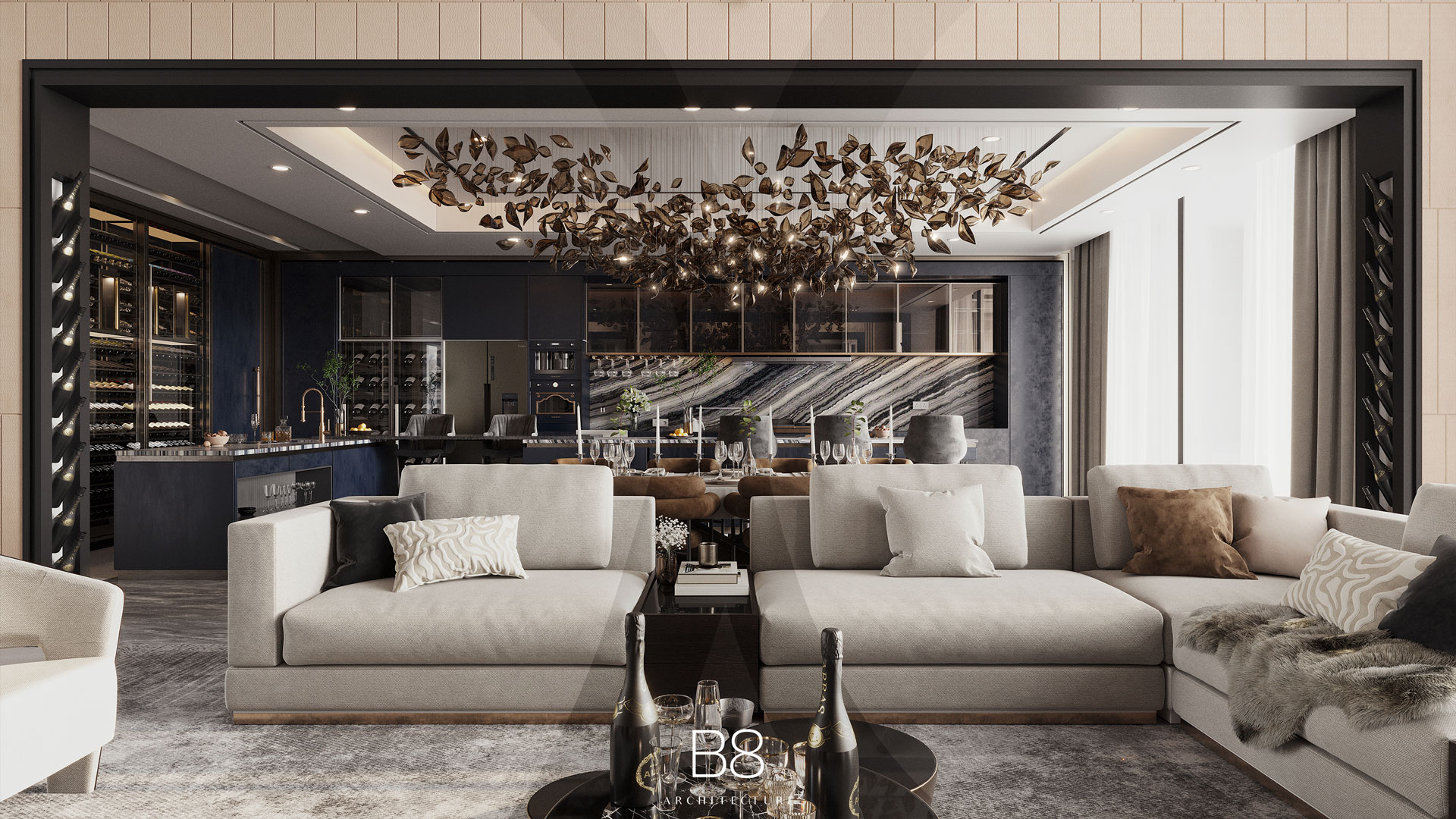 Villa Phantom Interior Design In Palm B8 Architecture And Design Studio