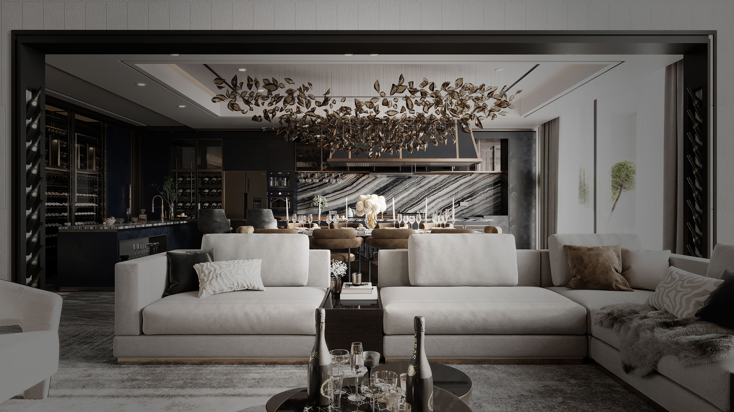 Interior Design of Modern Luxury Residence